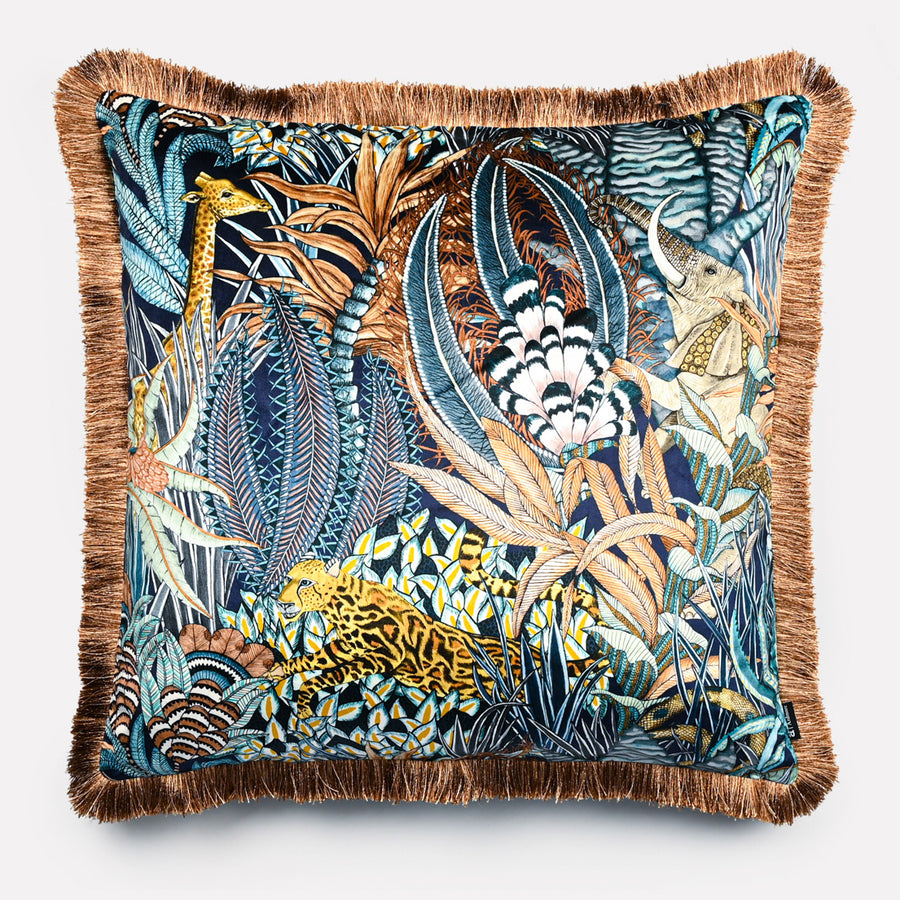 Sabie Forest Fringed Cushion Cover in Dawn | Ardmore Design