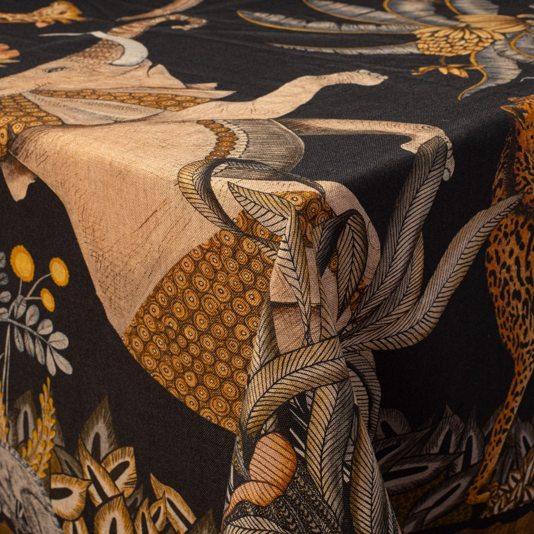 Sabie Square Tablecloth in Gold