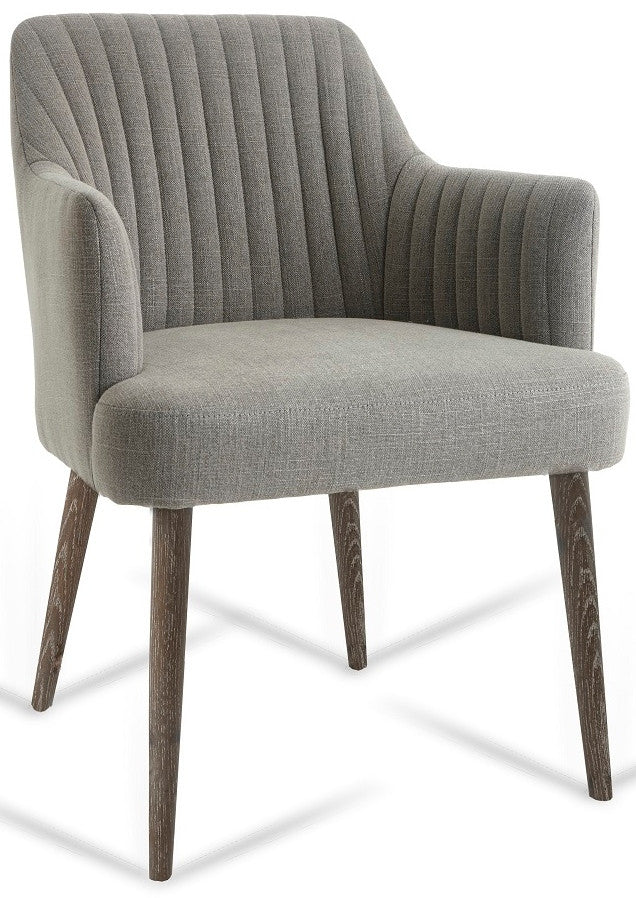 Arlene Grey Linen Chair