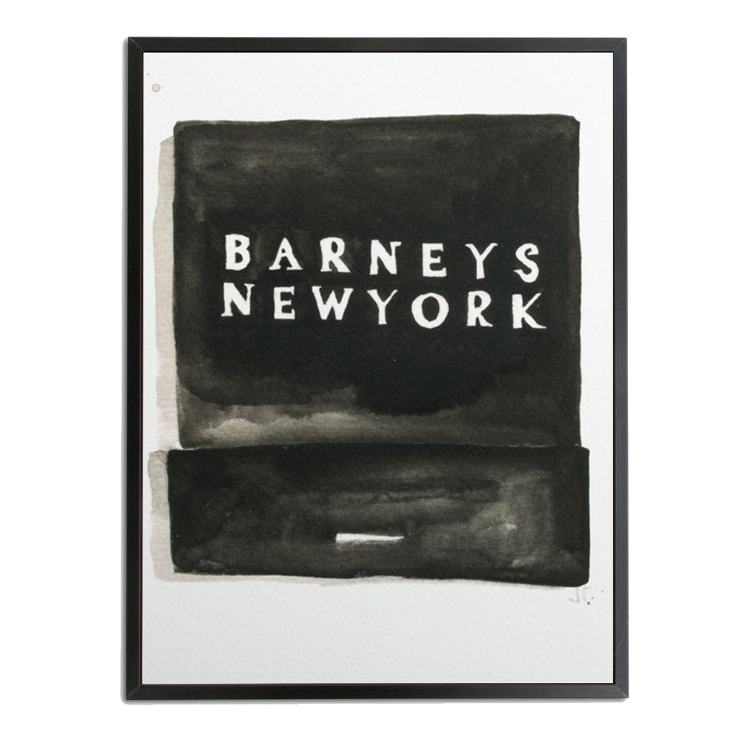Barneys Matchbook Watercolour Print