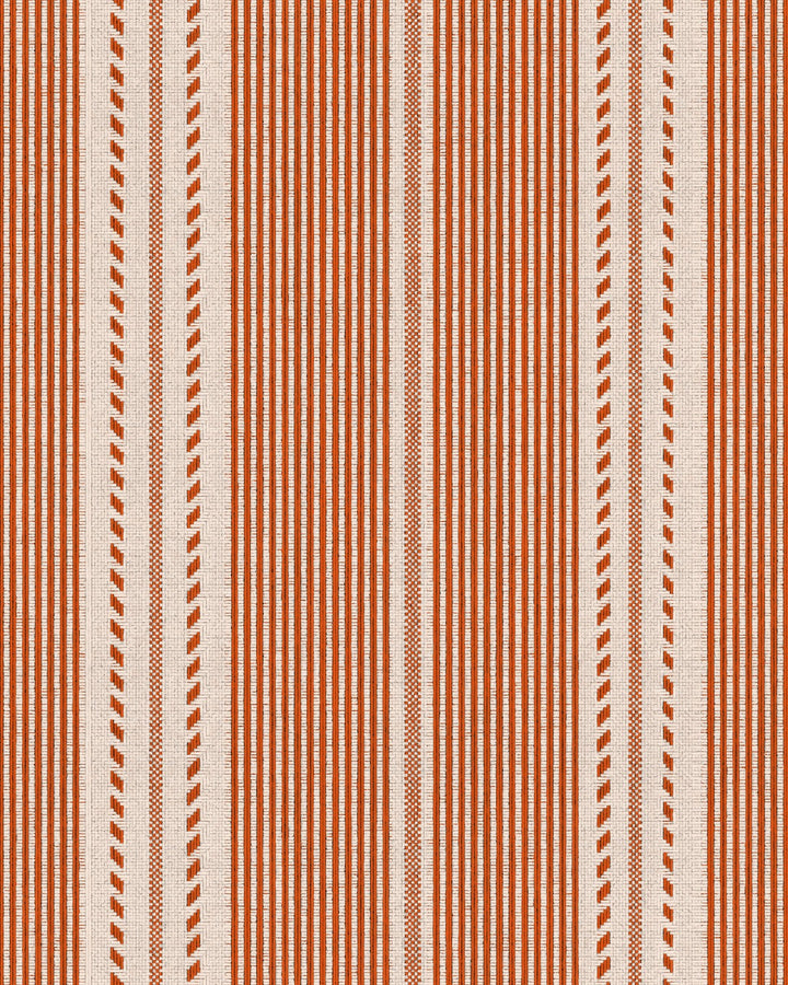 Berber Stripes Wallpaper - Rouge