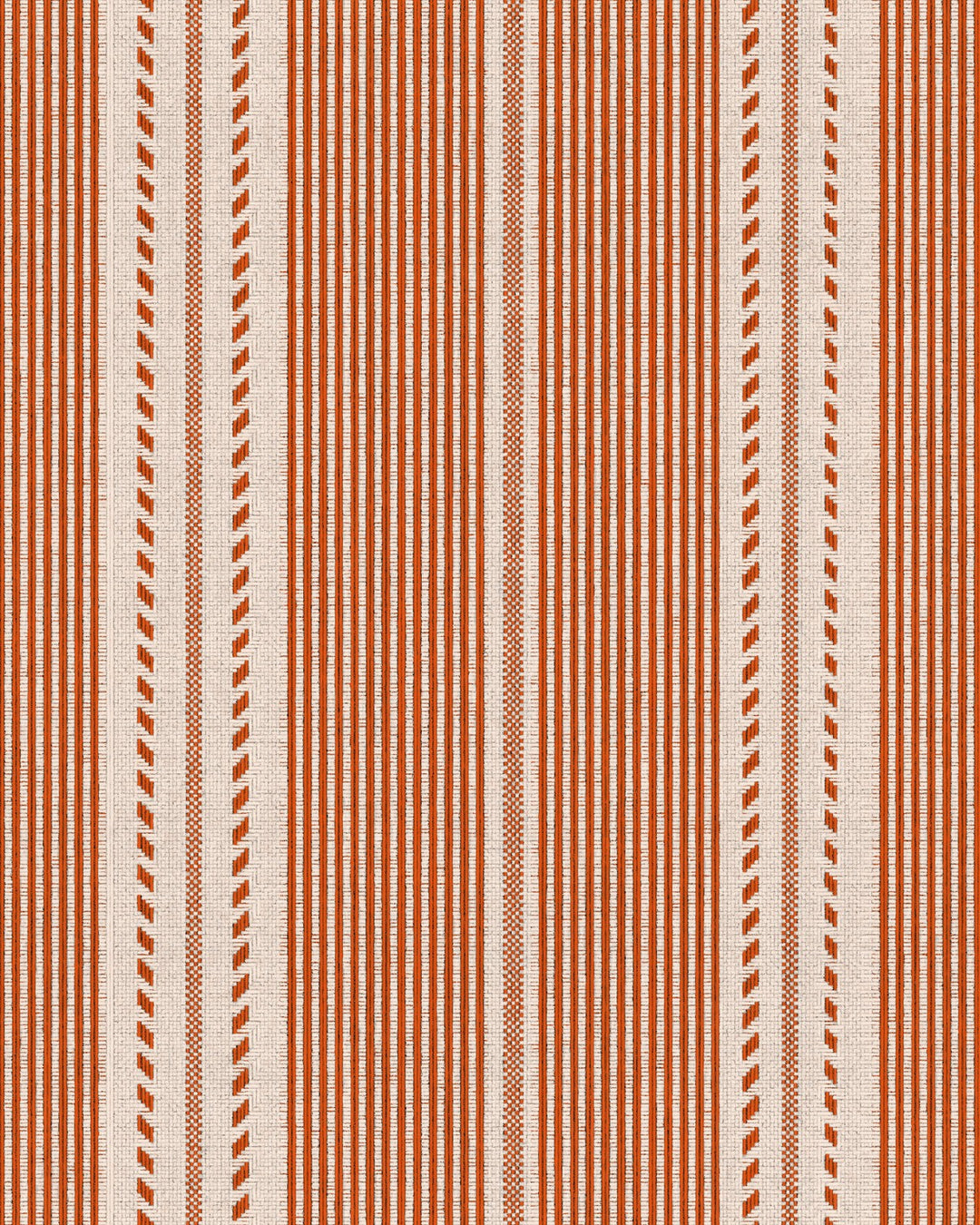 Berber Stripes Wallpaper - Rouge