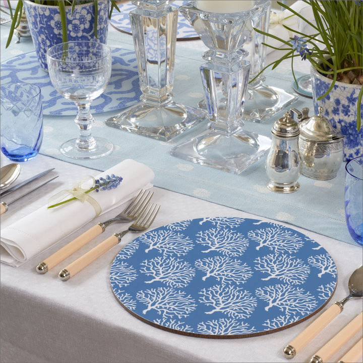Coral Reef Blue Placemats - Set of 4