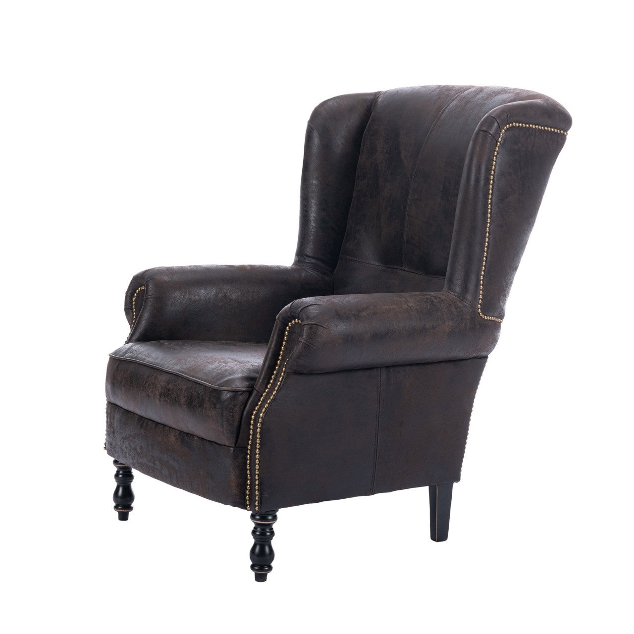 Studded best sale wingback chair