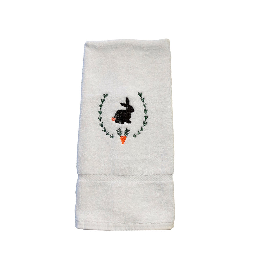 Easter Bunny Embroidered Hand Towel