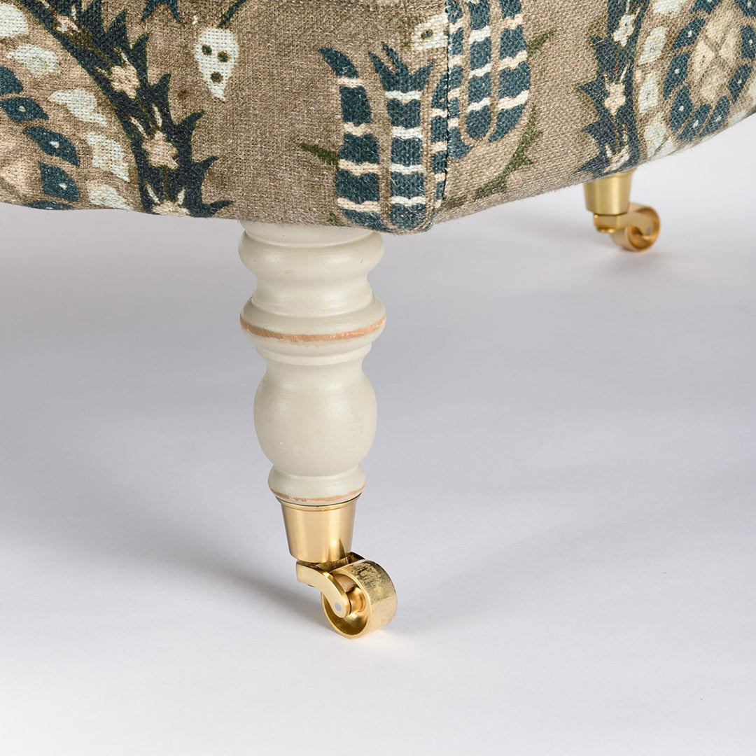 Anatolia Chaise - Flourish Dapple Grey Linen
