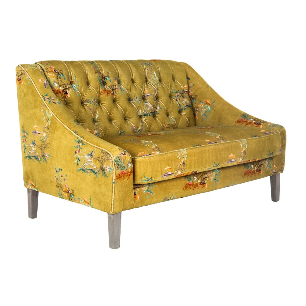 Baron Chinoiserie Velvet Tufted Sofa