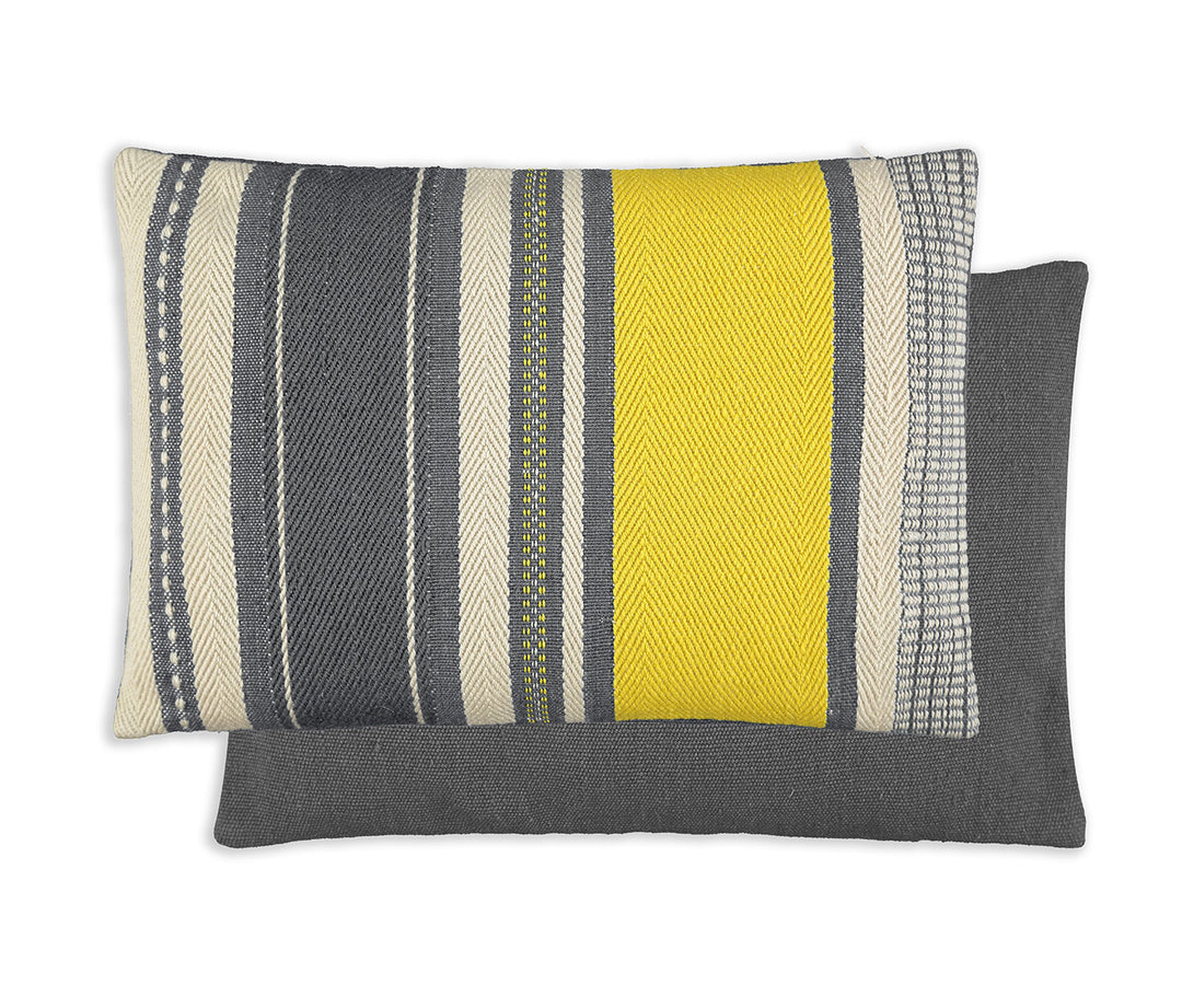 Chiquito Citron Striped Outdoor Cushion
