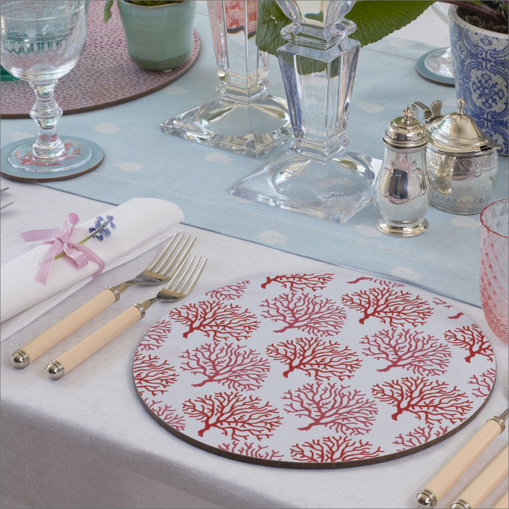 Coral Reef Pink Placemats - Set of 4