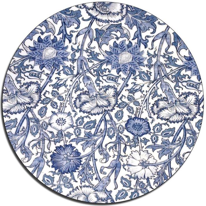 Cornflower Blue Glass Platter