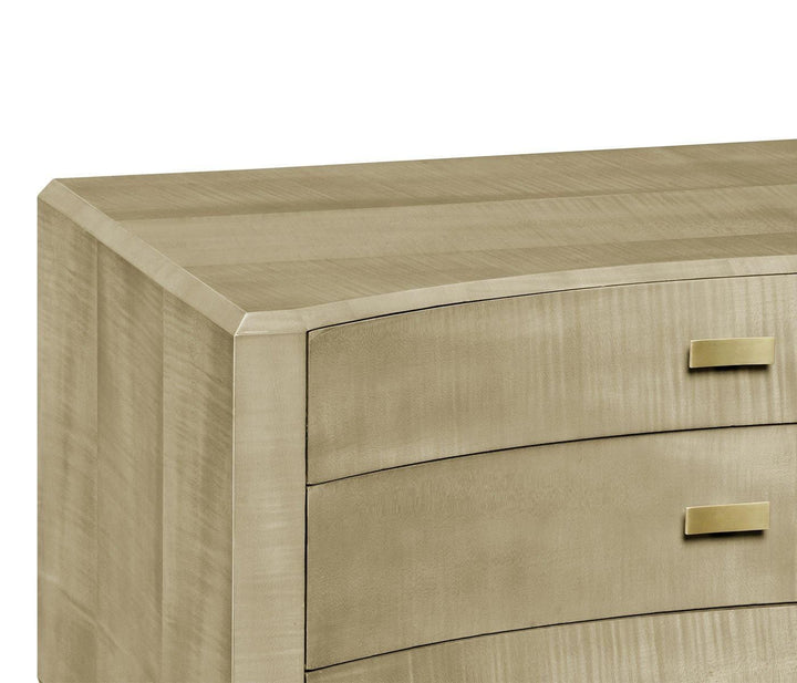 Opera Art Deco Curved Chest of Drawers