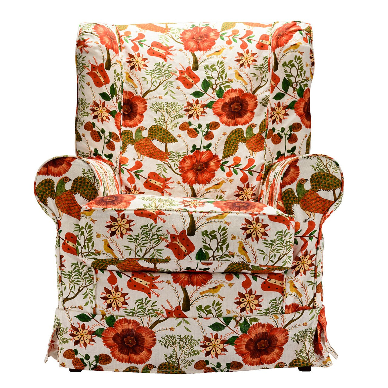 Skirted shop accent chair
