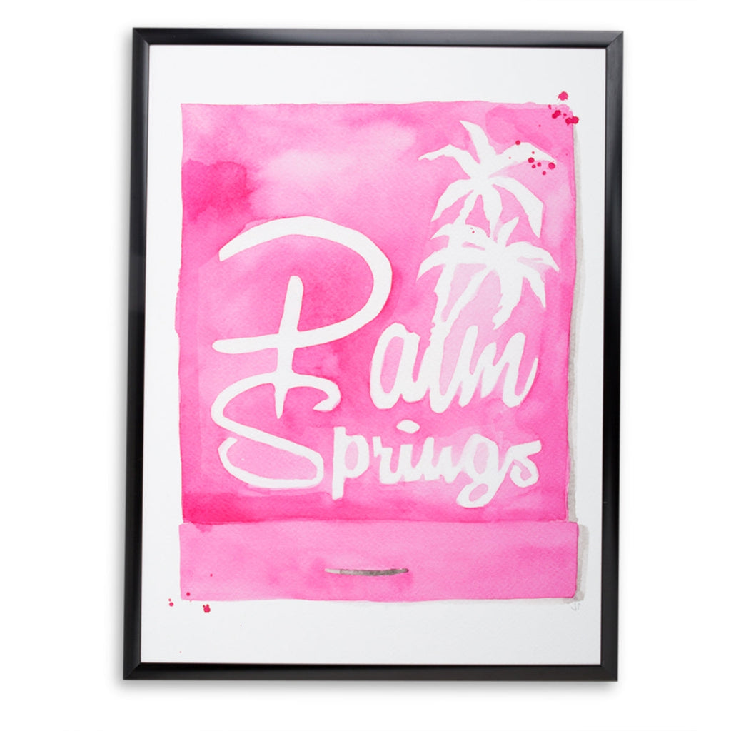 Palm Springs Matchbook Watercolour Print