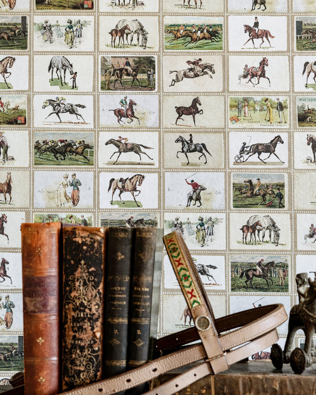 English Equestrian Stamps Wallpaper