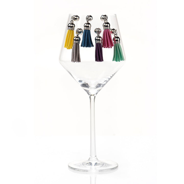 Boho Tassel Magnetic Wine Glass Charms