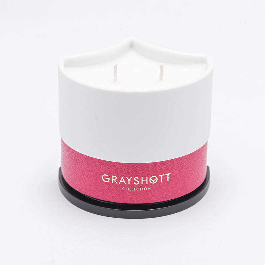 Cherry & Sandalwood Candle - Iconic Pink | Luxury Candles - Grayshott Collection