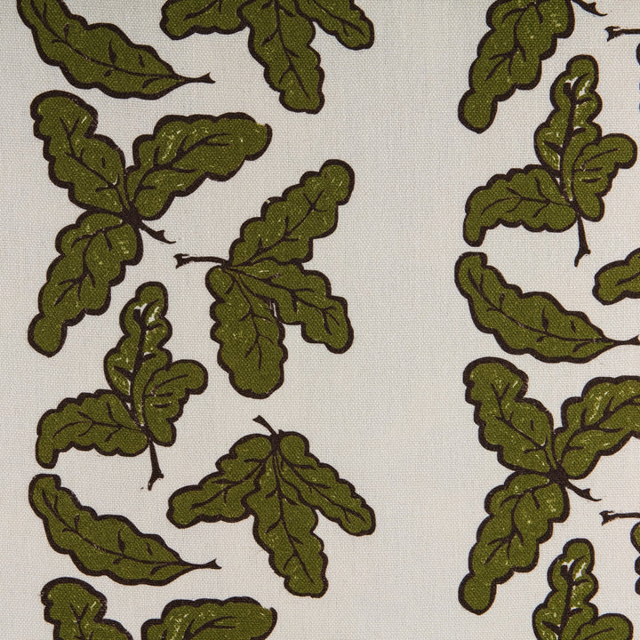 Oak Leaf Linen Fabric in Peridot | KD Loves