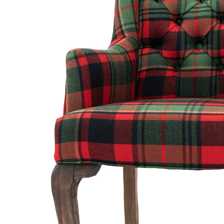 Fitzroy Tufted Chair - Tyrolean Plaid