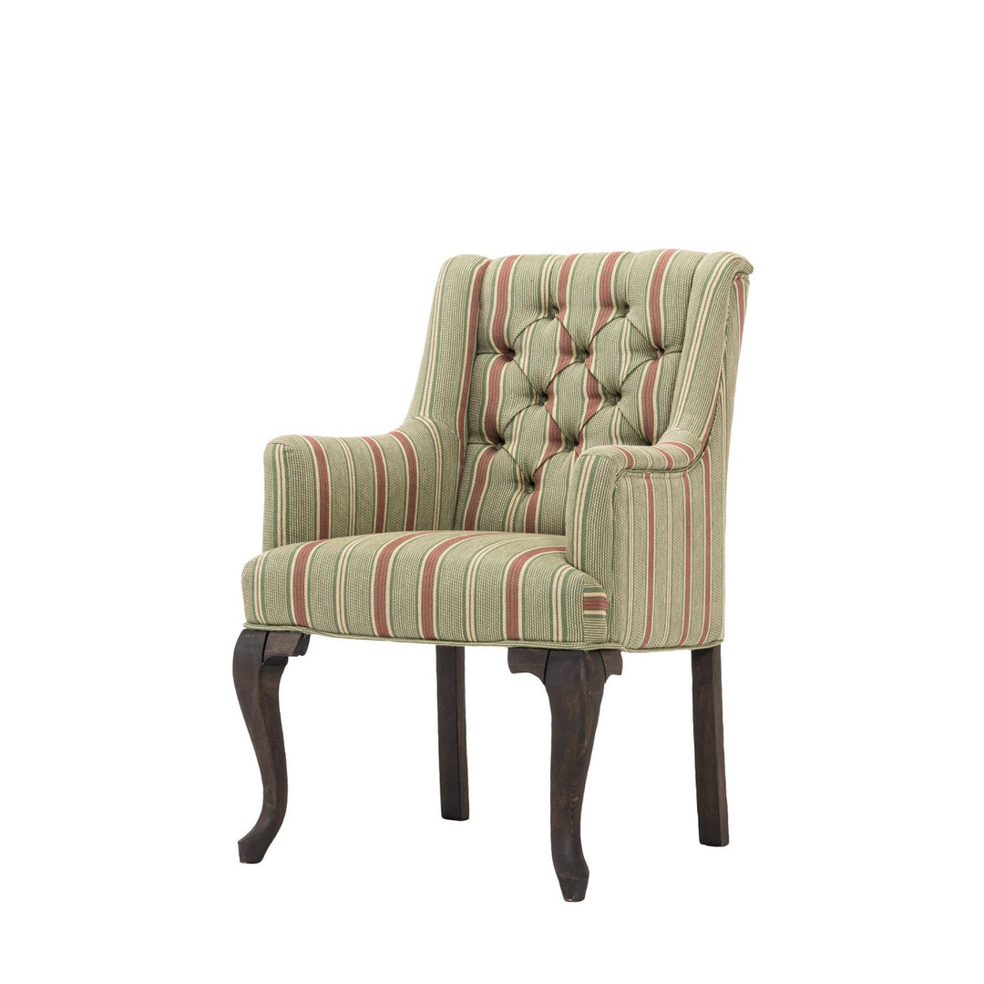 Fitzroy Tufted Chair - Tyrolean Stripes