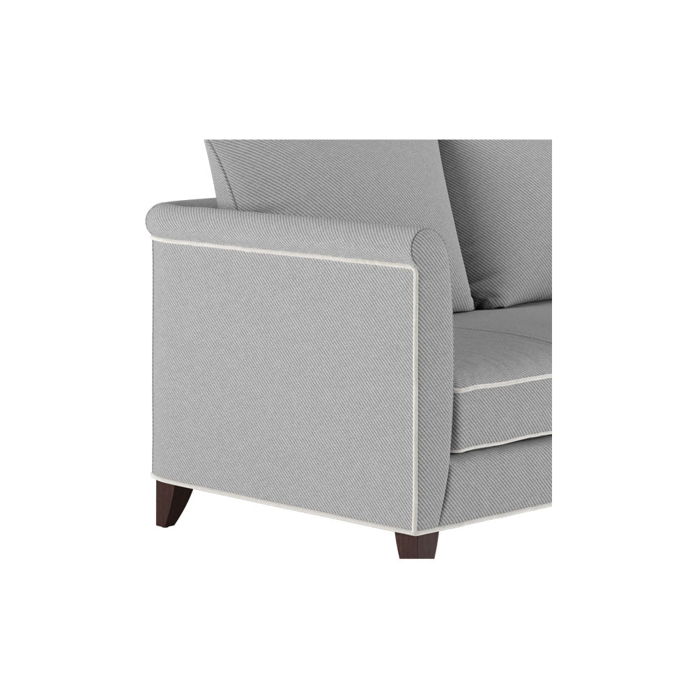Franco 3-Seater Upholstered Sofa - Grey