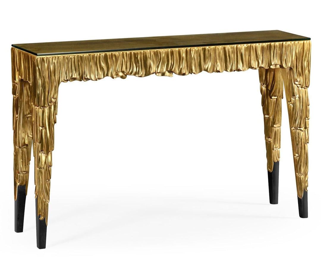 Versailles Gold Wax Dripping Console Table