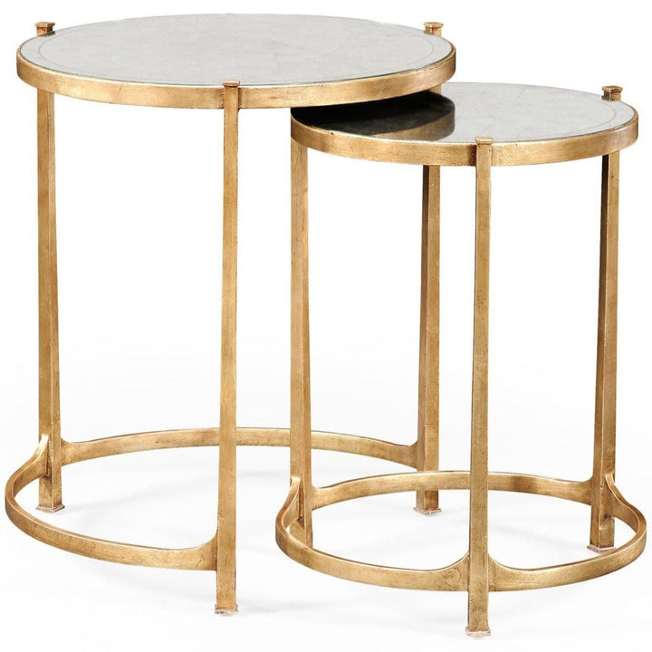Gilded Round Nest Of Side Tables
