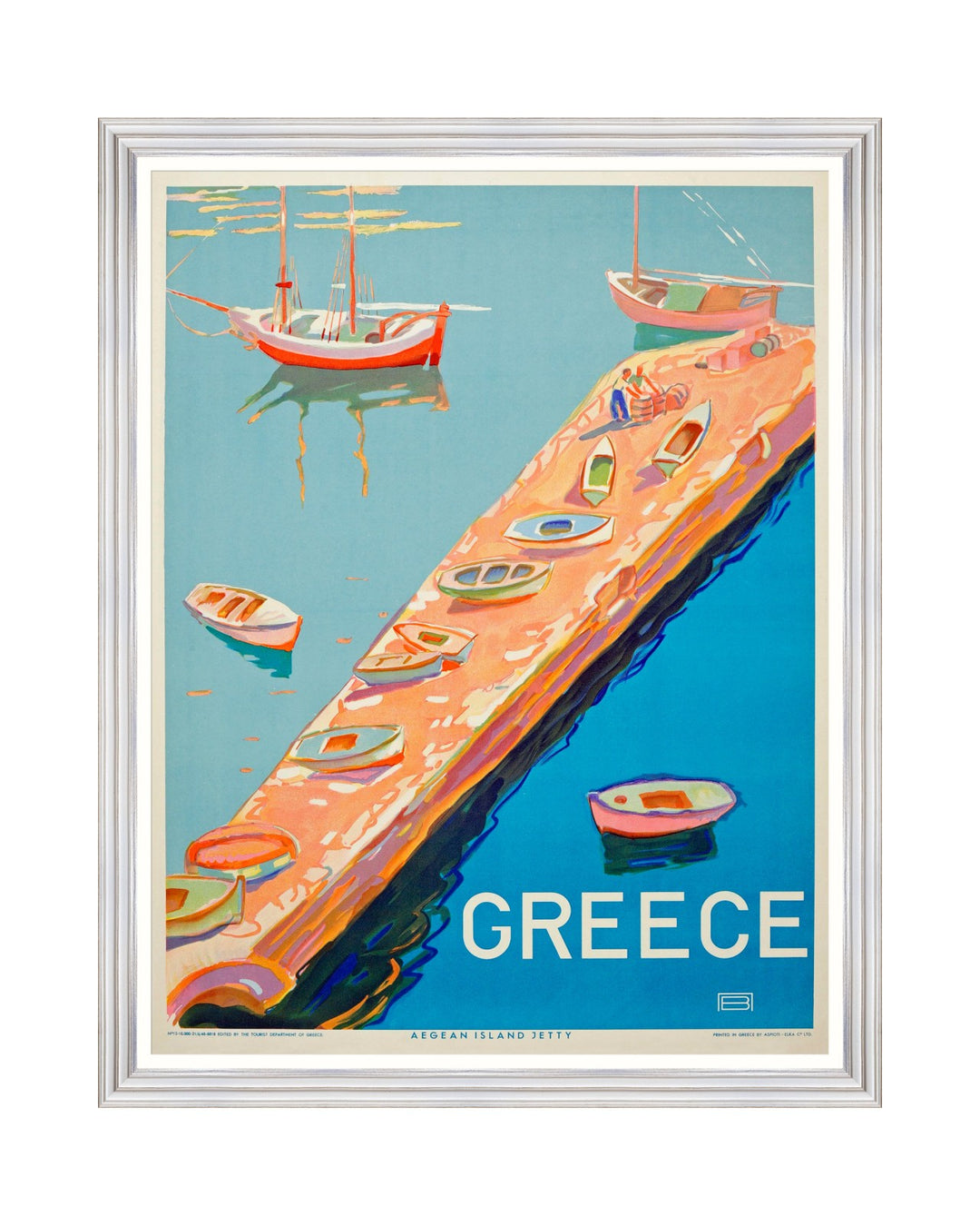 Greece Aegean Framed Travel Poster