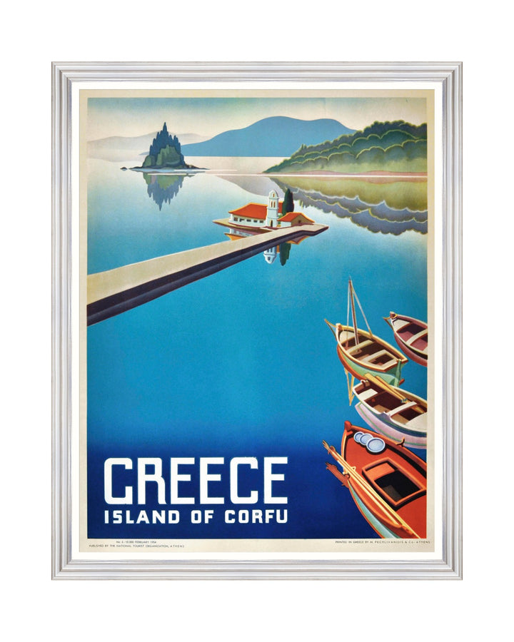 Corfu Framed Travel Poster