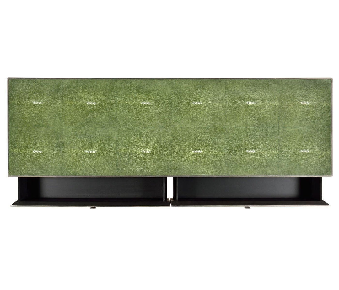 Green Shagreen Console Table