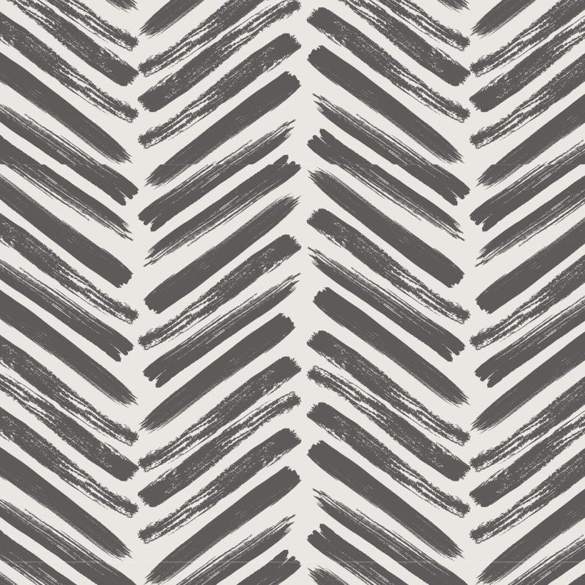 Herringbone Brushstroke Wallpaper