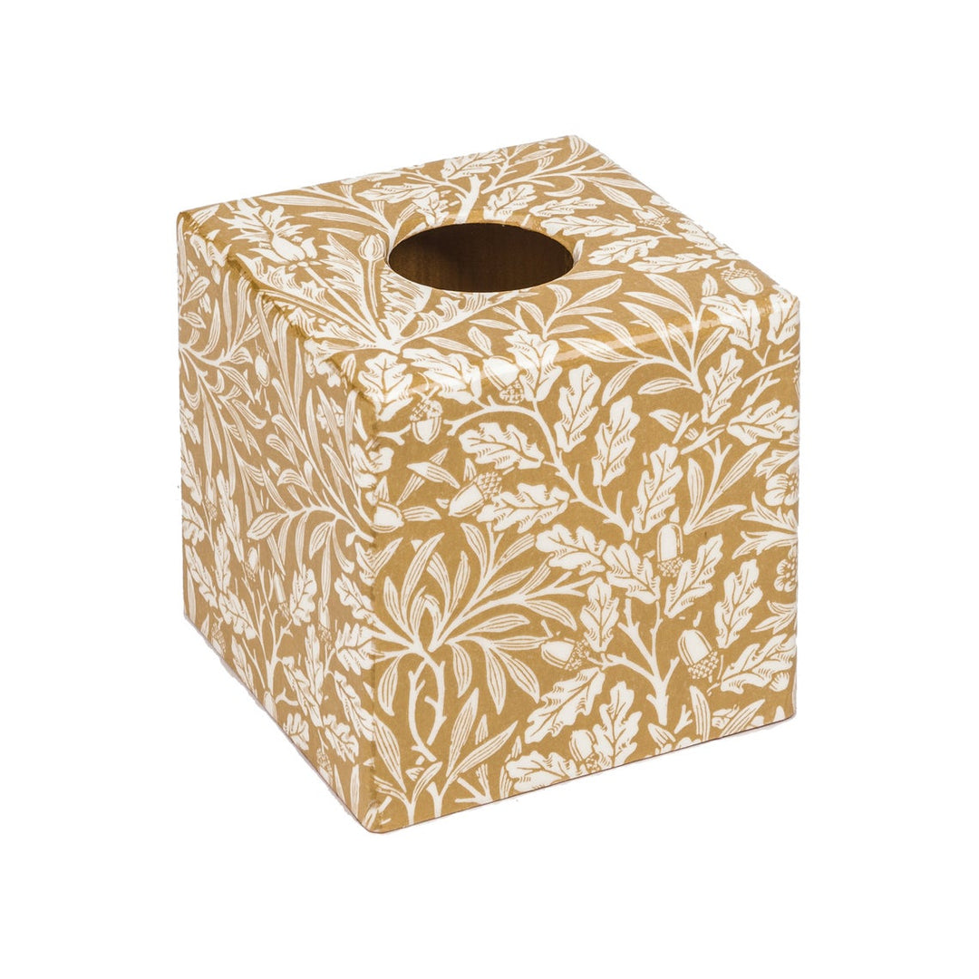 Gold Acorn Tissue Box Cover