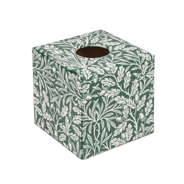Green Acorn Tissue Box Cover