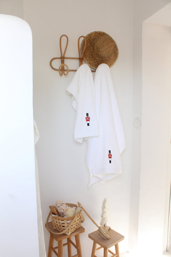 Embroidered Solider Cotton Towel