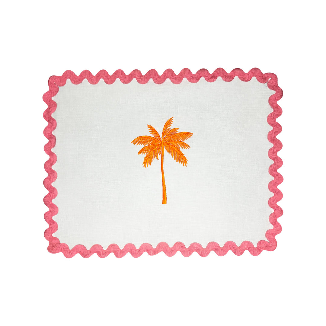 Palm Tree Embroidered Placemats