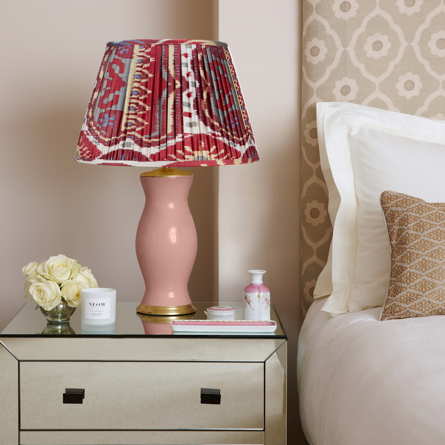 Multicoloured Silk Ikat Lampshade