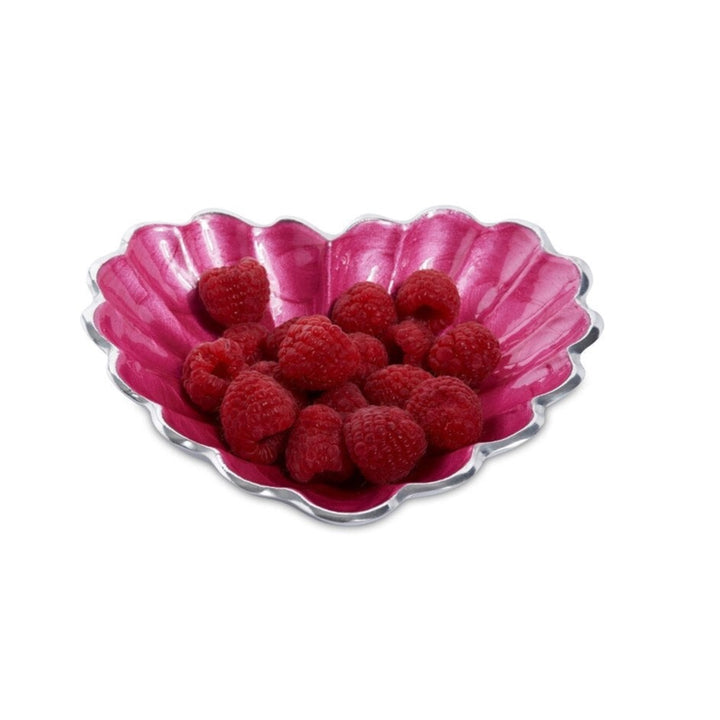 Raspberry Heart 7" Bowl