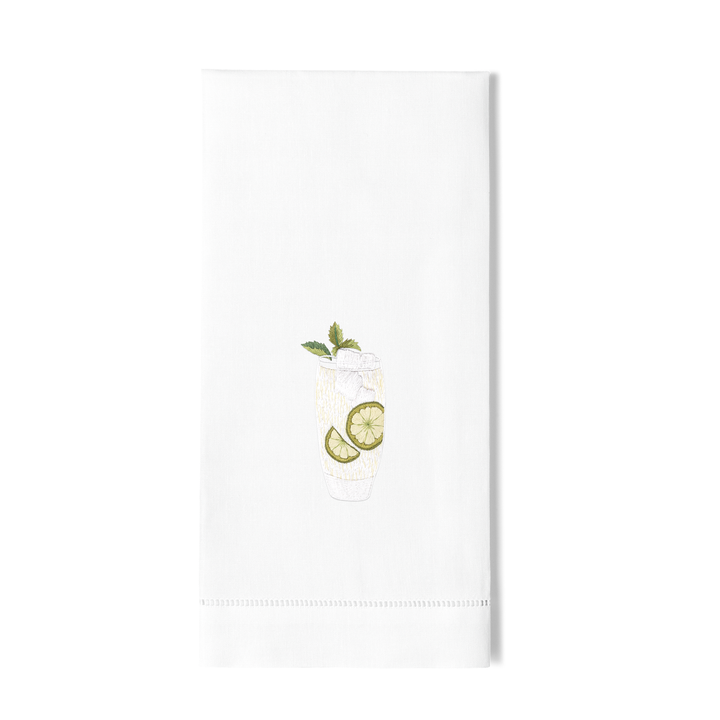 Mojito Cocktail Cotton Embroidered Hand Towel