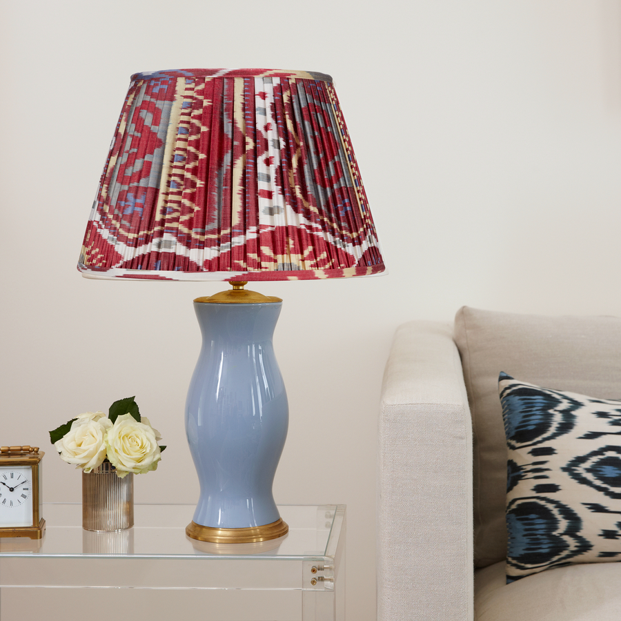 Multicoloured Silk Ikat Lampshade