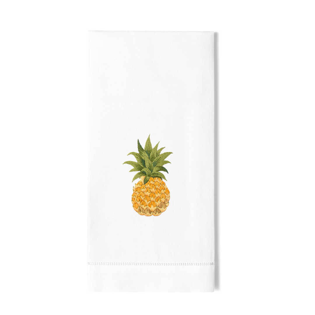 Pineapple Cotton Embroidered Hand Towel