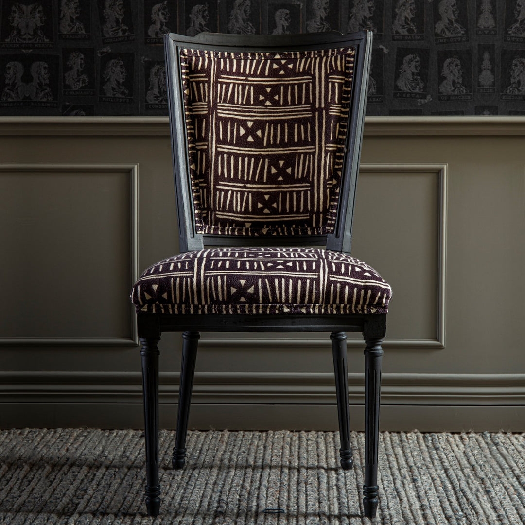 Provence Dining Chair - Bogolanfini Linen