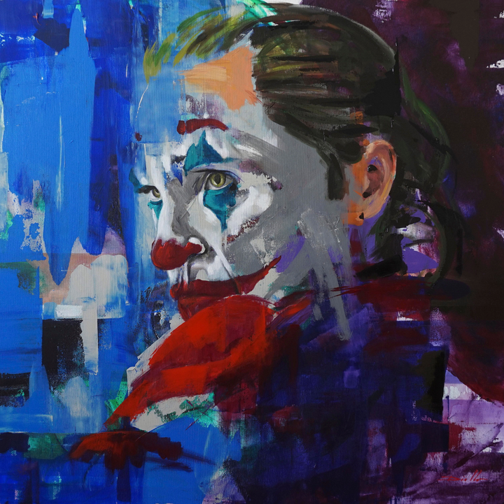 Joker by Amirou Diallo Framed Art