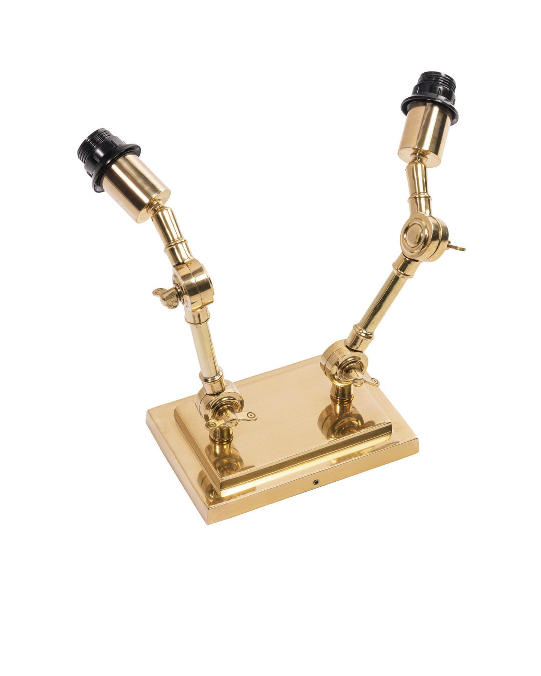 Joyce Double Arm Sconce in Polished Brass