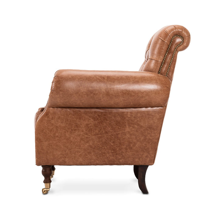 Kingston Armchair - Cambridge Hazelnut Leather