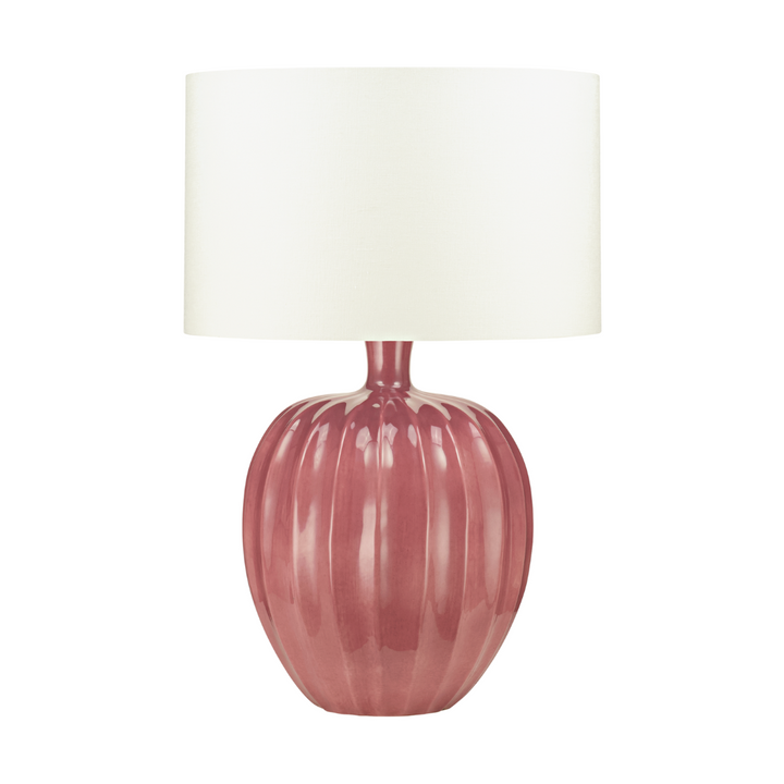 Kristiana Ceramic Table Lamp - Rouge