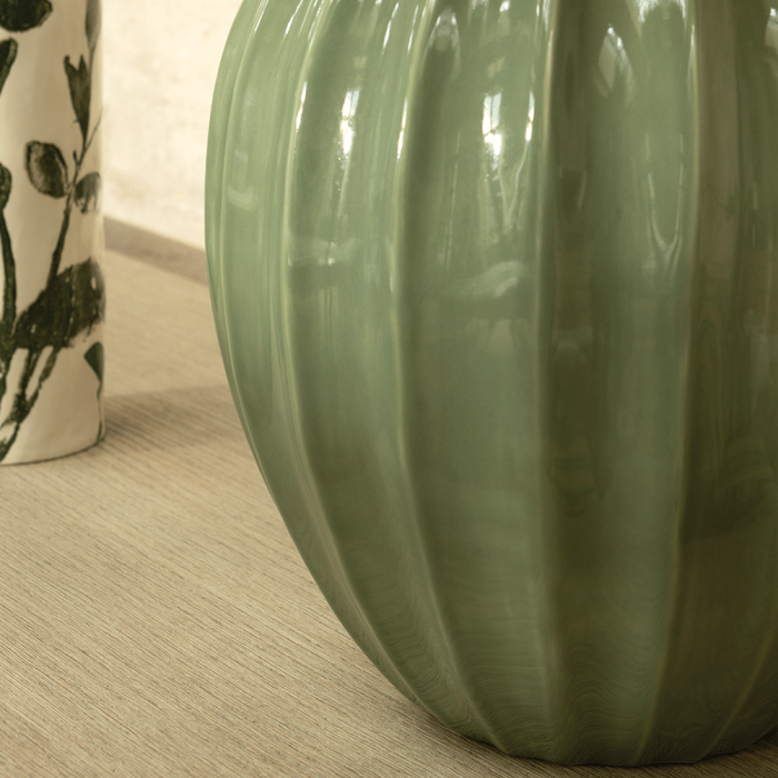 Kristiana Ceramic Table Lamp - Sage Green