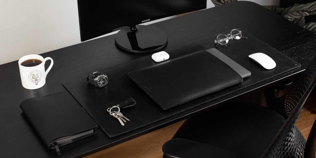 Leather MacBook Sleeve Case 13 inch - Black