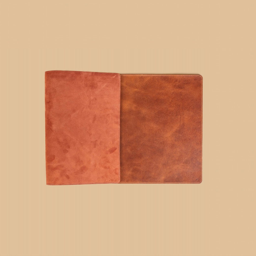 Leather Desk Mat - Deep Tan