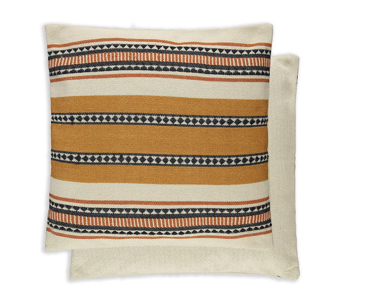 Leona Ochre Striped Outdoor Cushion