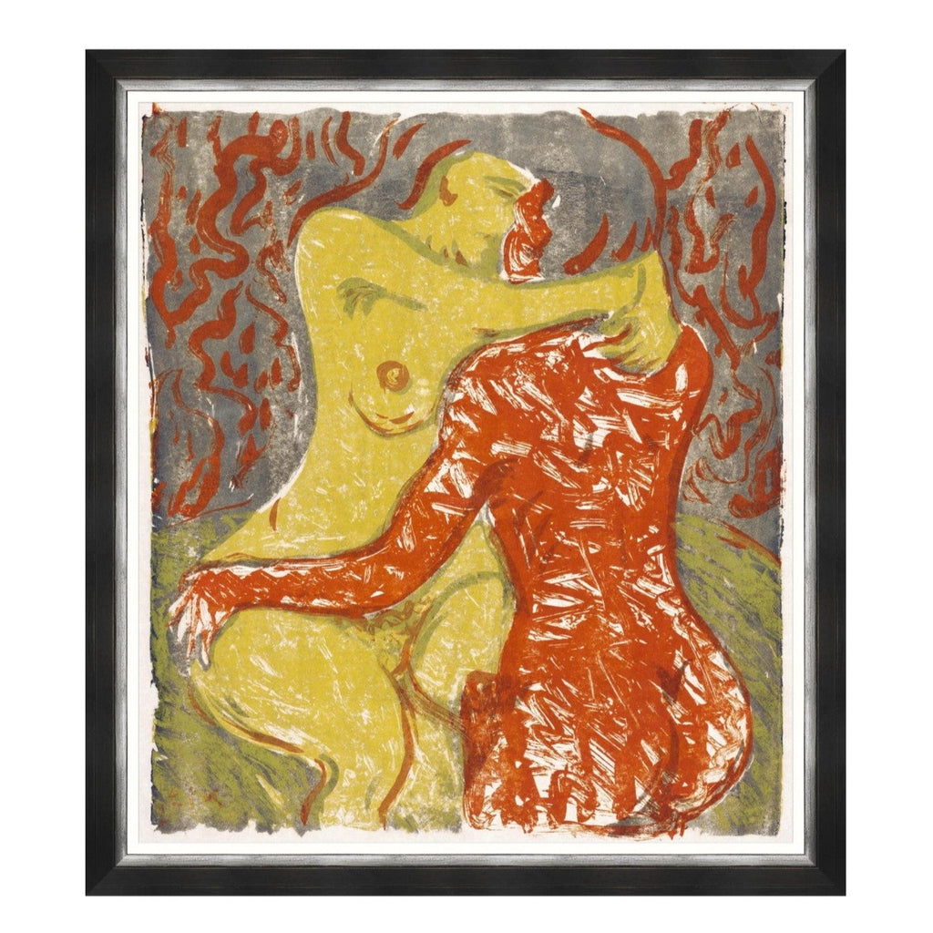 Love Scene by Ludwig Kirchner Framed Art