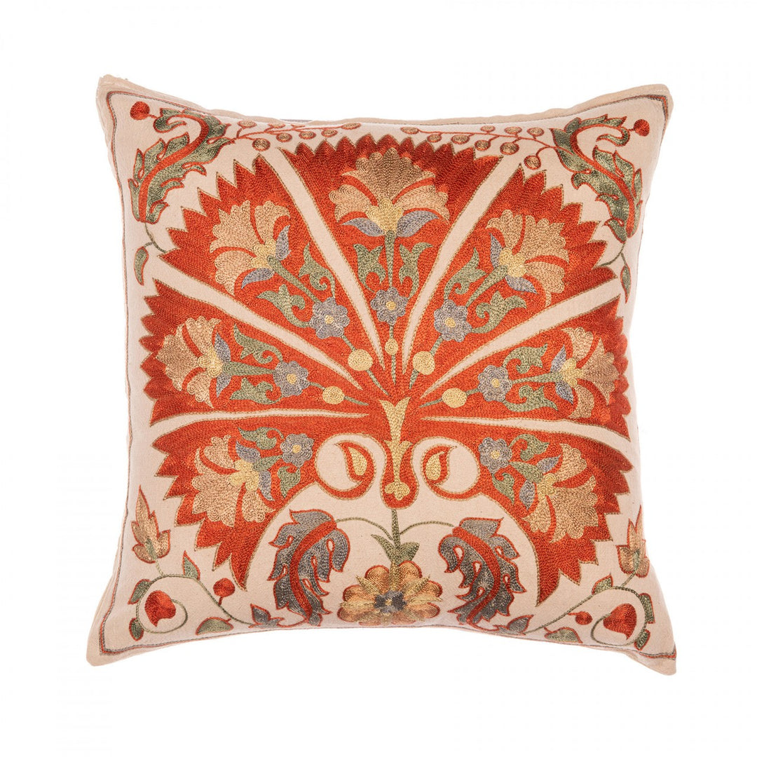 Meros Suzani Silk Embroidered Cushion